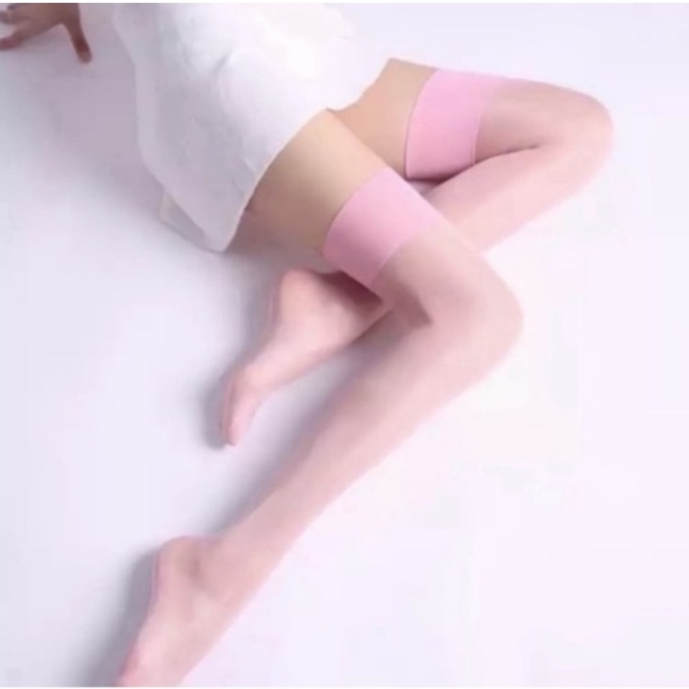 Pink Thigh High Stockings